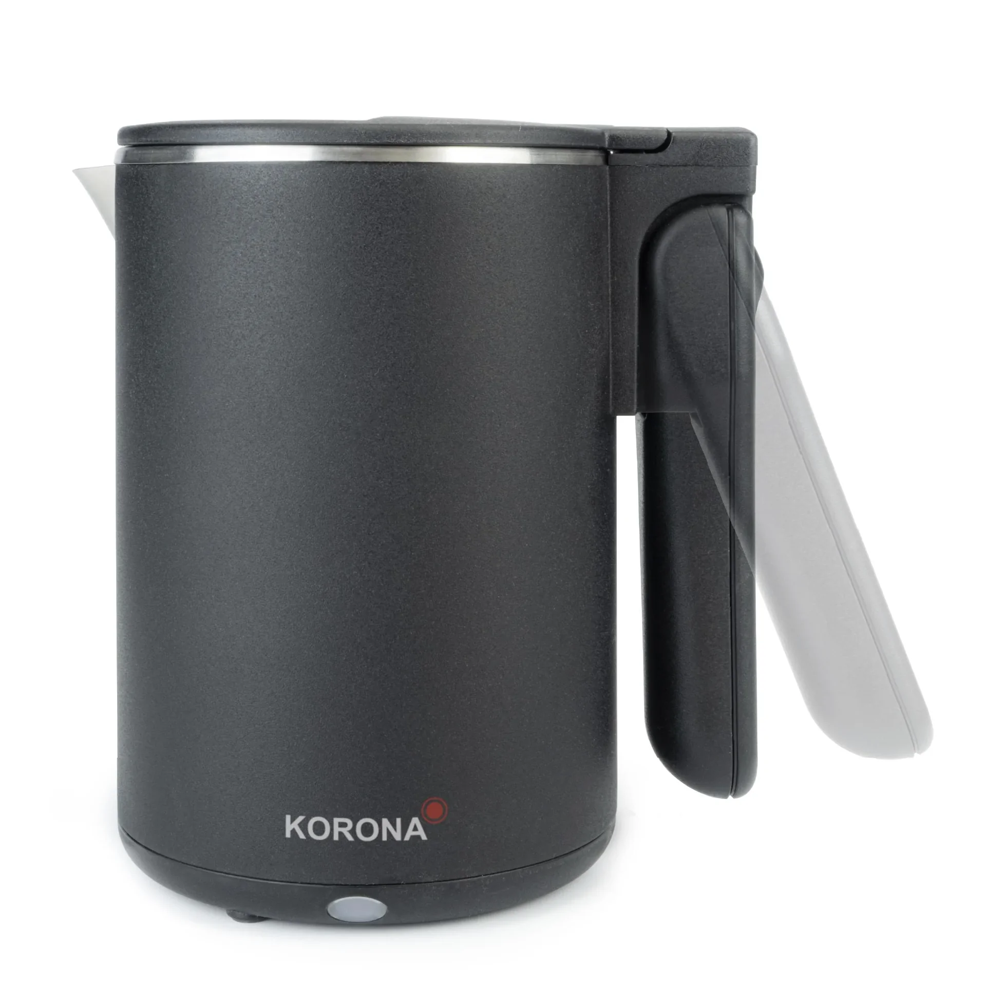 Reise-Wasserkocher 0,6 Liter, doppelwandig, schnurlos, Schwarz, 800 Watt - 5