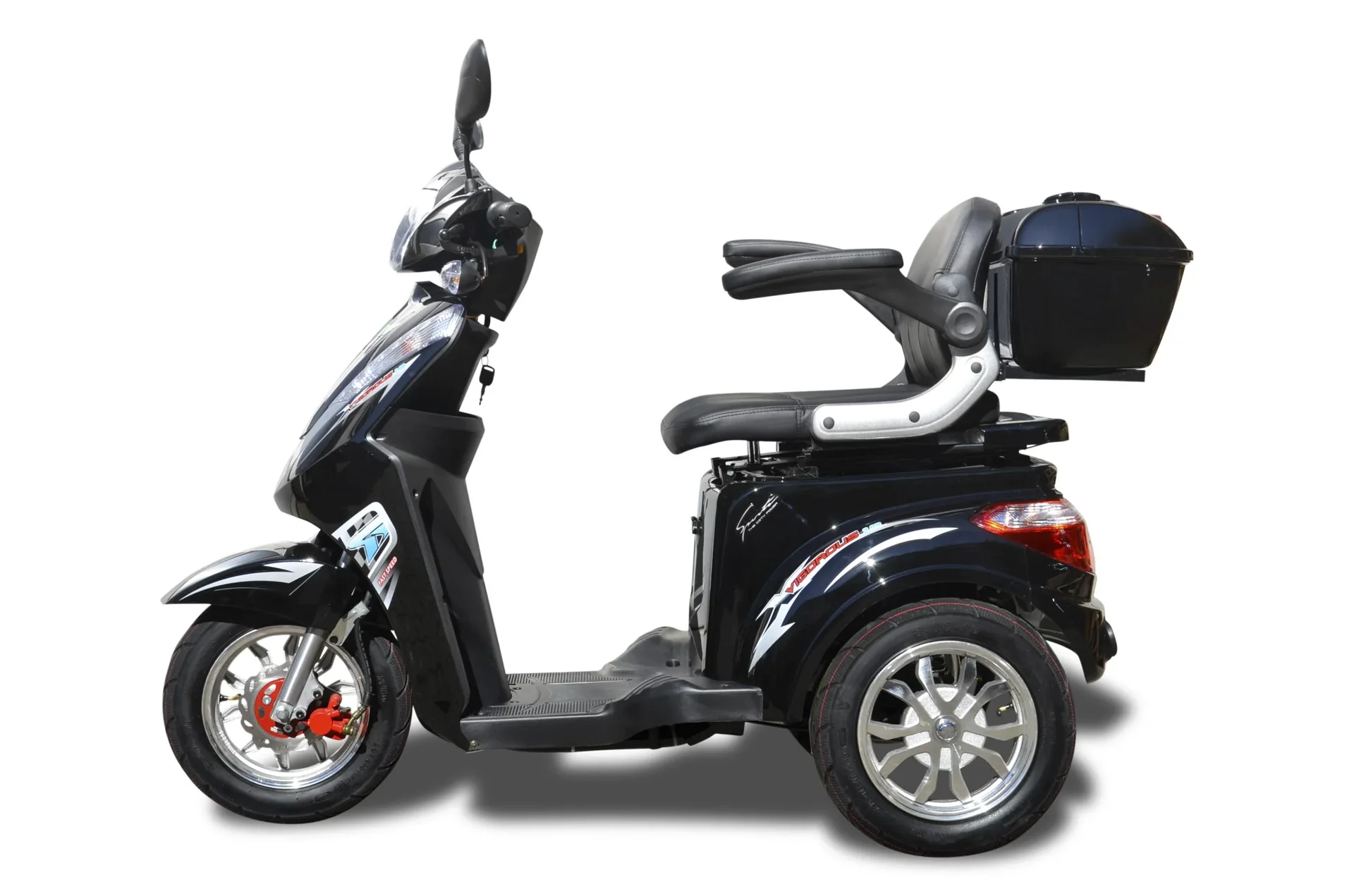 Senioren Roller schwarz - 30 Ah Li-Io Akku - 25 km/h - Seniorenmobil - 0