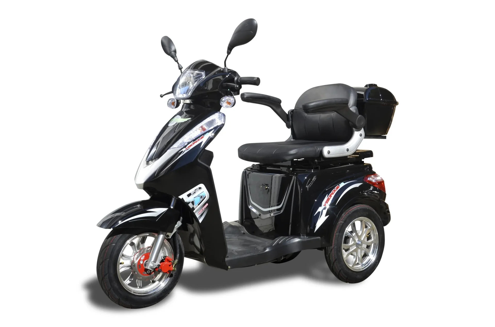 Senioren Roller schwarz - 30 Ah Li-Io Akku - 25 km/h - Seniorenmobil - 1