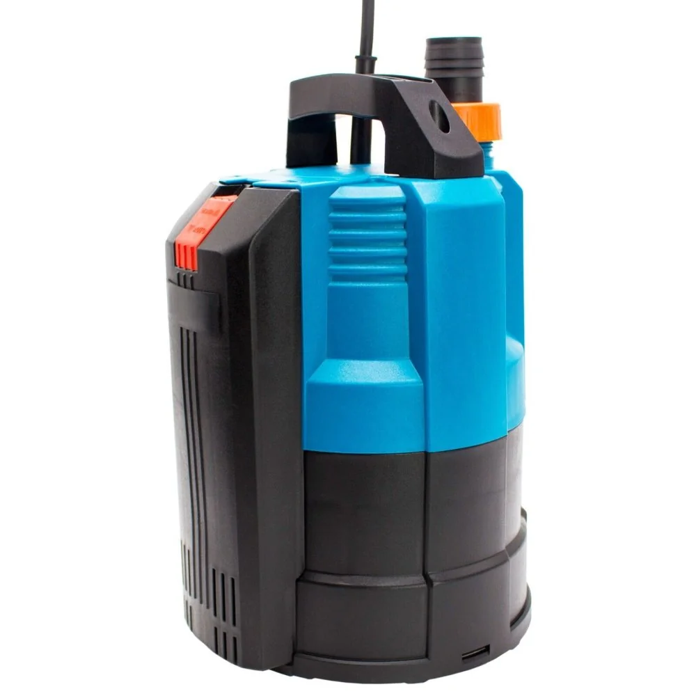 Tauchpumpe, Brunnenpumpe, Unterwasserpumpe 1" x 1 1/4" Außengewinde, 2,4A, 230VAC, Blau IPC 550, Typ IPC Flachsaugend-0