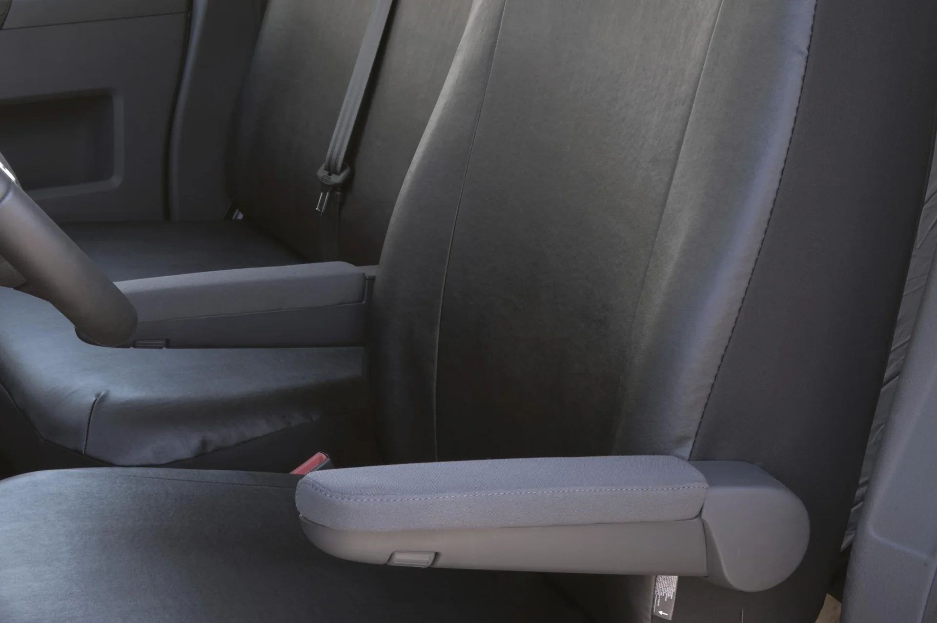 Passform Sitzbezüge für VW T5 Einzelsitz vorne aus Kunstleder ab BJ 04/2003 bis 08/2009 - 0