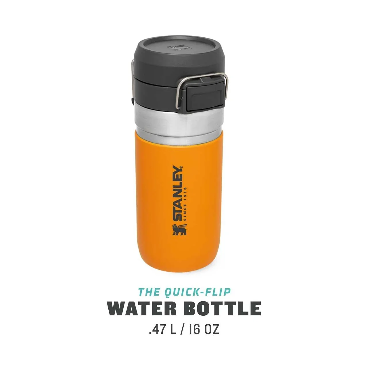 Quick Flip Water Bottle 0,47 l, Saffron, Vakuumisolierung, Sicherheitsverschluss - 2