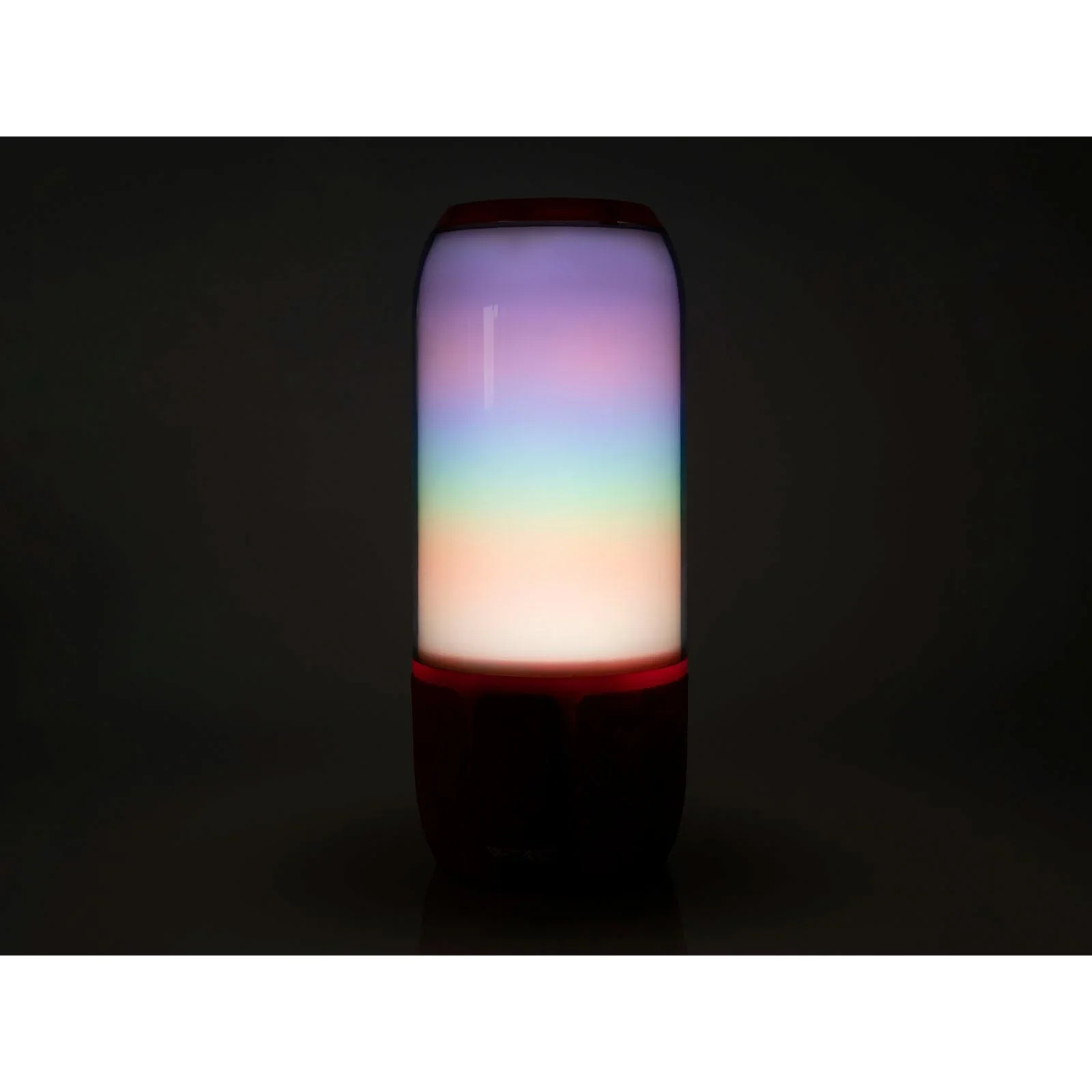 VT-7456 Bluetooth-Lautsprecher mit RGB-Beleuchtung - 2x 3Watt - rot - 1