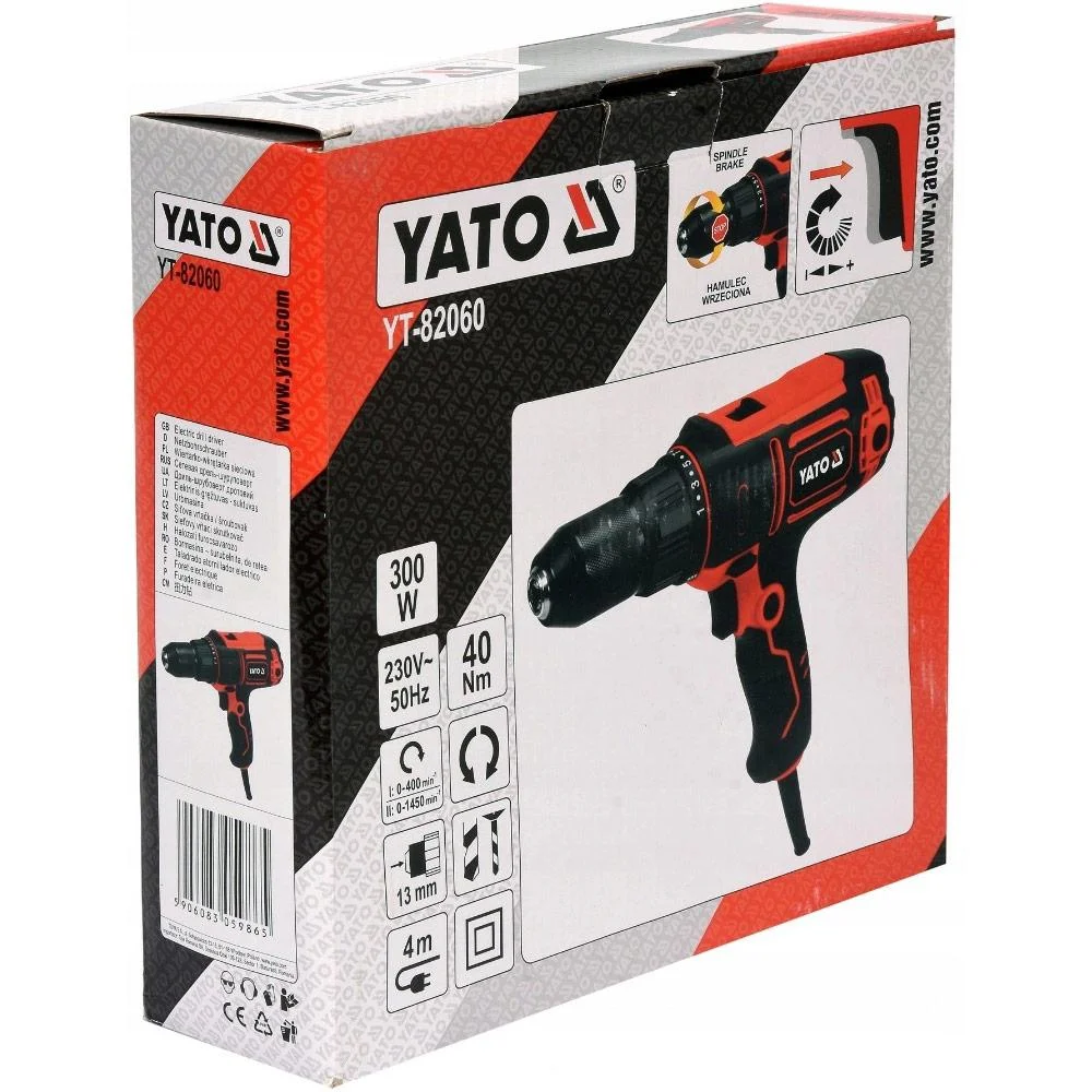 Bohrmaschine - 300W - 1450rpm - 2 Geschwindigkeiten - 0