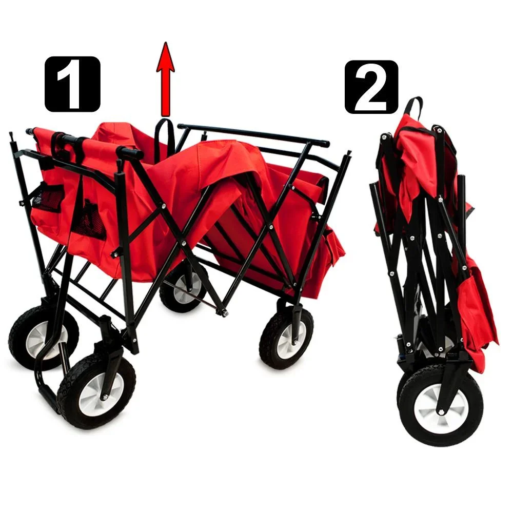 Faltbarer Handwagen mit abnehmbarem Dach - 0