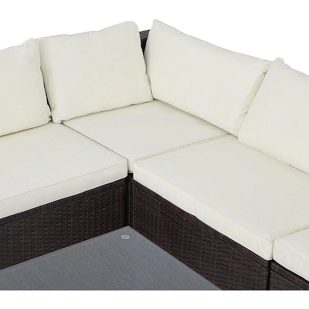 Polyrattan Lounge Set 16tlg. Braun - 4