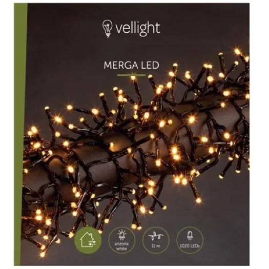 Vellight Weihnachtsbeleuchtung - 12m - 1020 LEDs - Arizona Weiß - Innen & Außen - 1