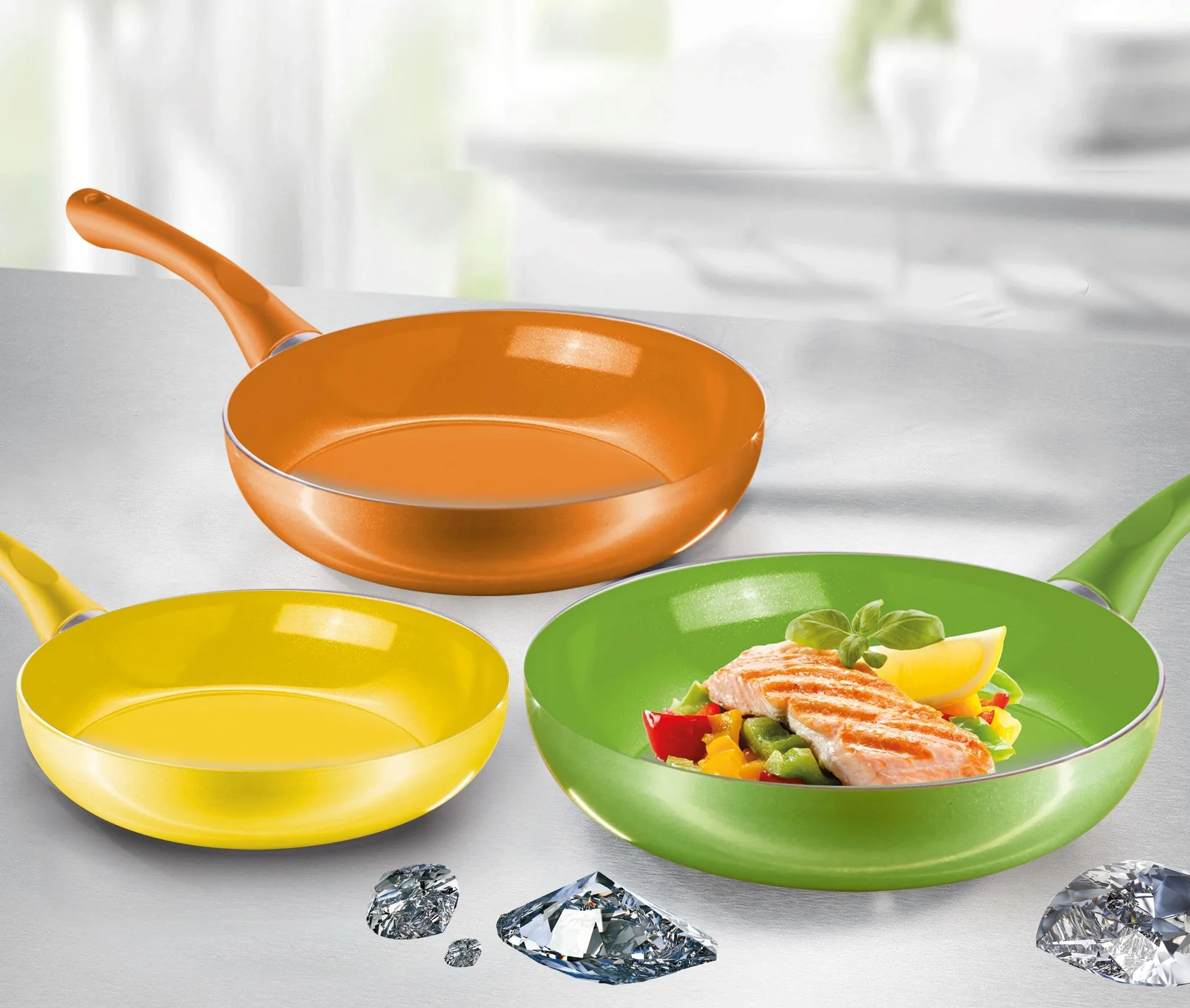 Pfannen-Set, 3-teilig, Sommer - 3