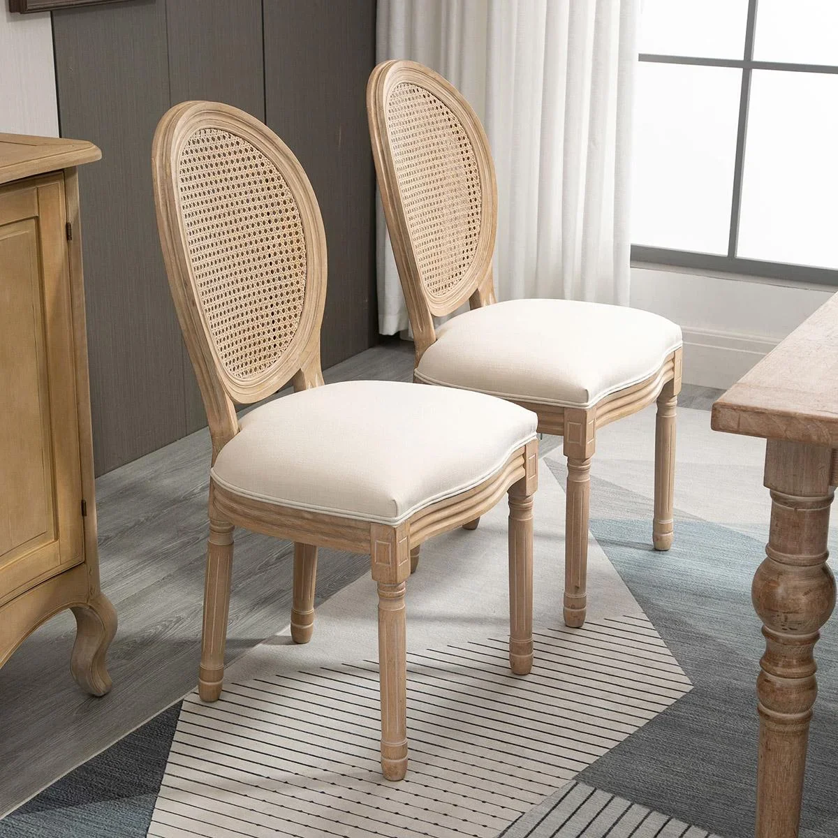 2er Set Esszimmerstühle 49 cm x 56 cm x 96 cm - 2