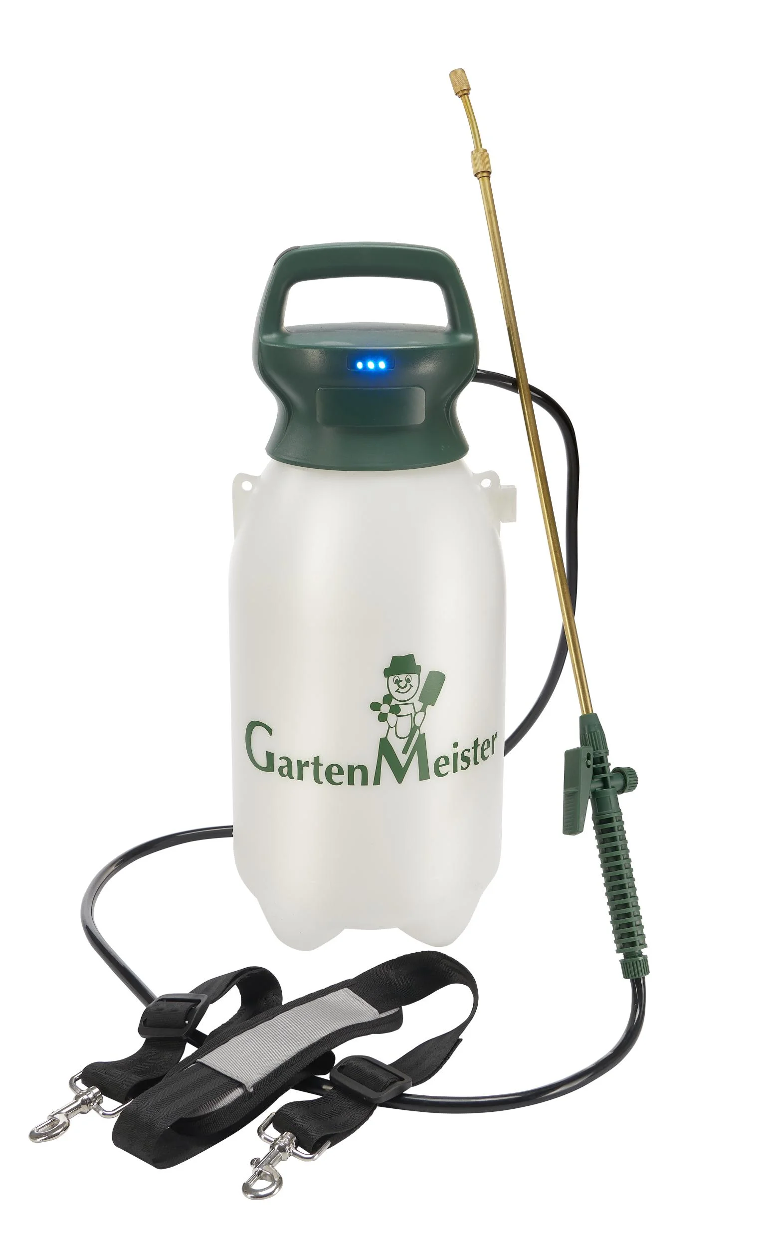 Akku-Sprühgerät Li-Ionen 8L GM ALS + Unkrautfrei Weedex Total 380 ml + Sprühschirm 2er Set - 0