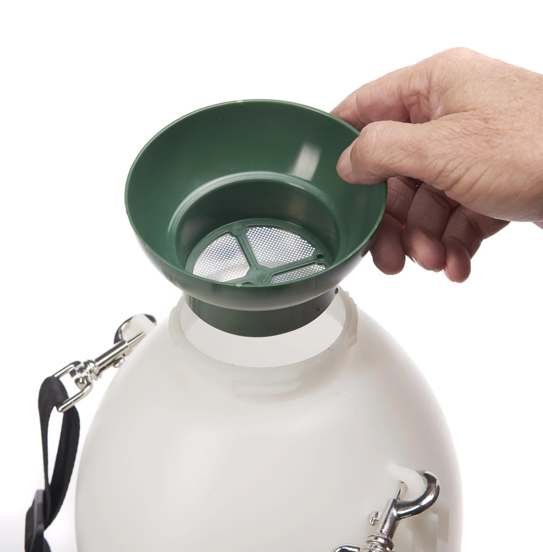 Akku-Sprühgerät Li-Ionen 8L GM ALS + Unkrautfrei Weedex Total 380 ml + Sprühschirm 2er Set - 8