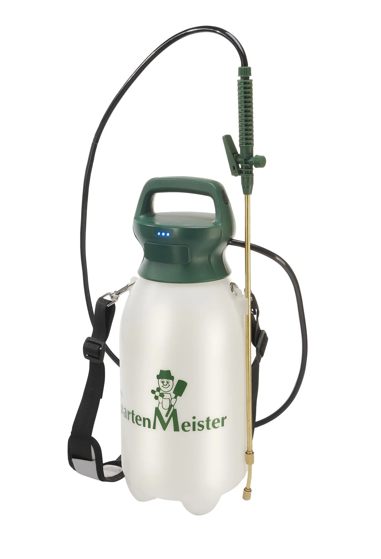 Akku-Sprühgerät Li-Ionen 8L GM ALS + Unkrautfrei Weedex Total 380 ml + Sprühschirm 2er Set - 10