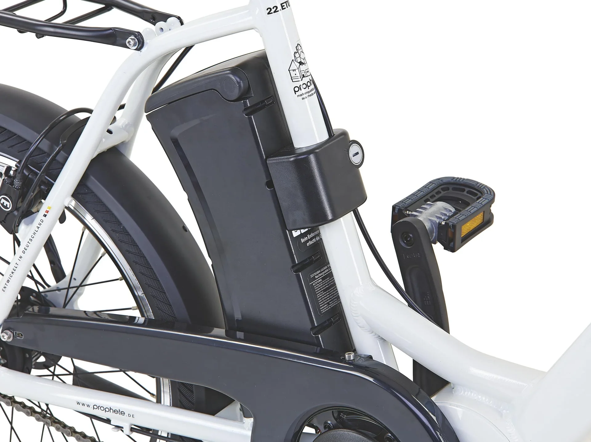 Unisex E-Bike City, 20 Zoll, Rahmengröße 46 cm, 7-Gang Nabenschaltung, weiß-kreide, URBANICER 22.ETU.10 - 1