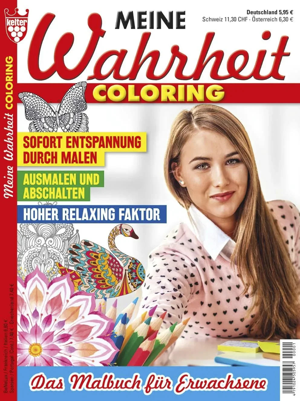 Malbuch für Erwachsene, 2er-Set - 0