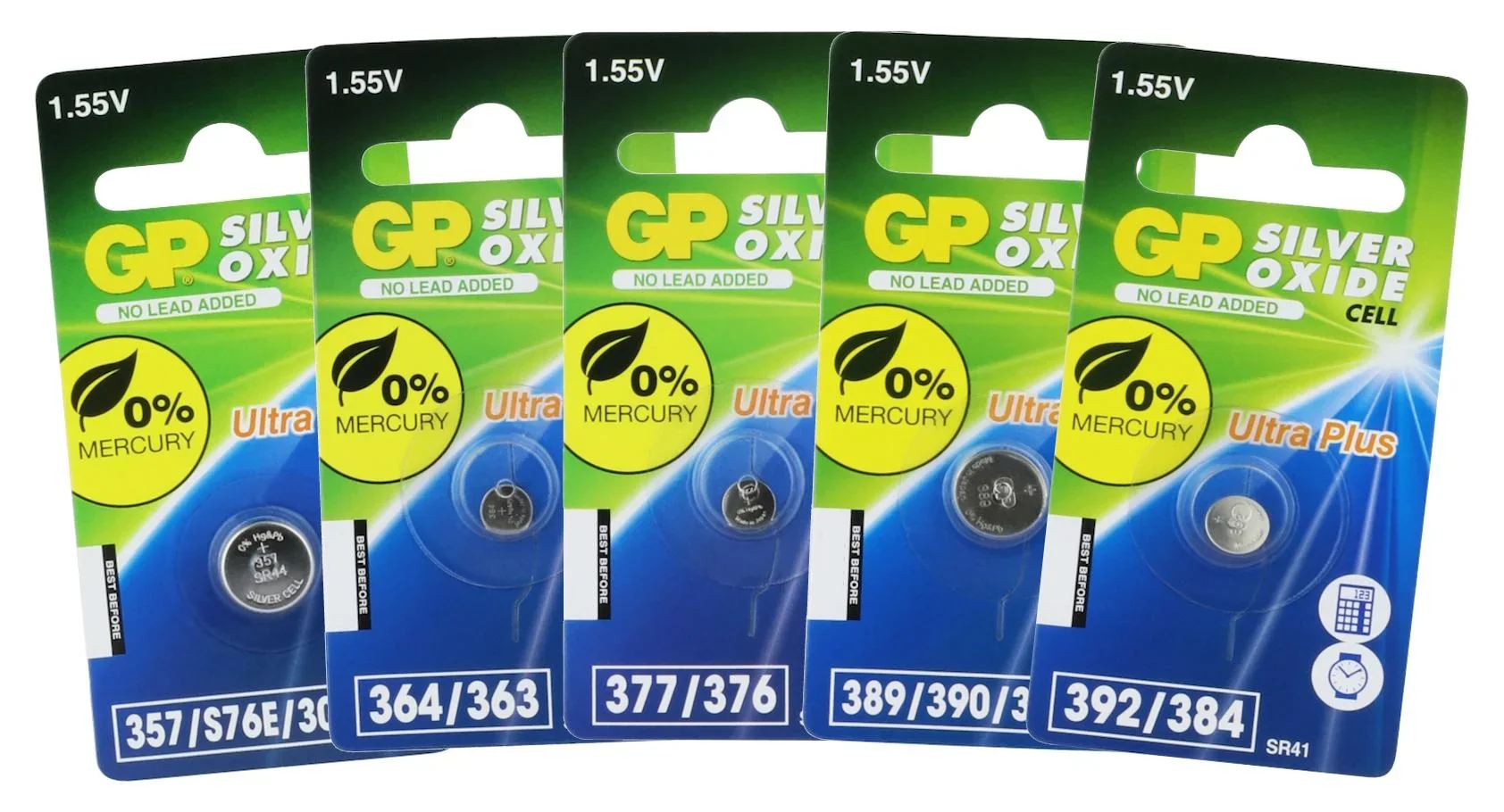 Silberoxid Uhrenbatterie SR44 - 1 Stück - 0