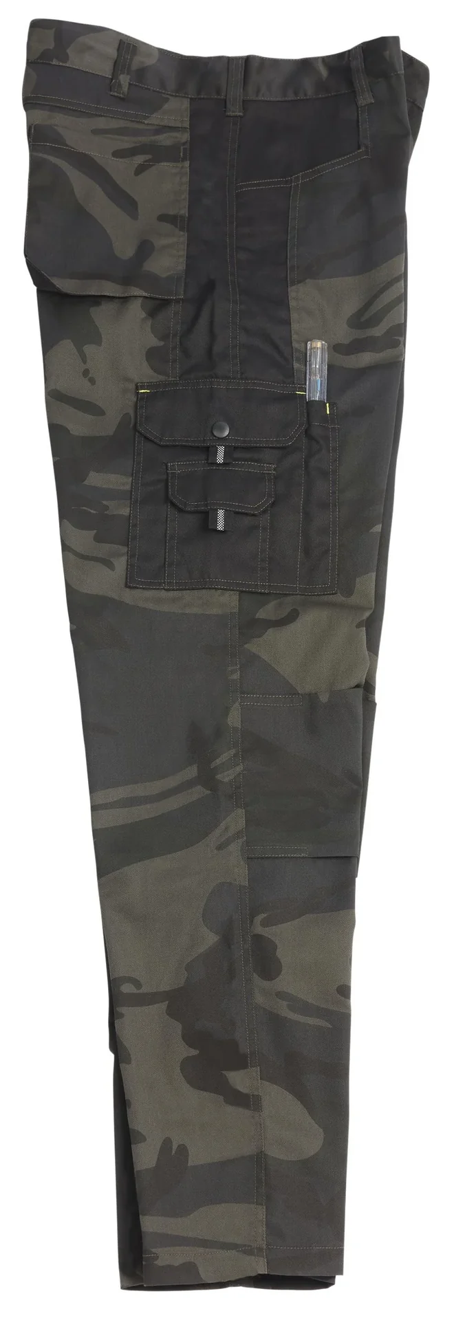 Bundhose mit Cargotasche und Hammerschlaufe, Farbe oliv camouflage, Gr.58 - 1