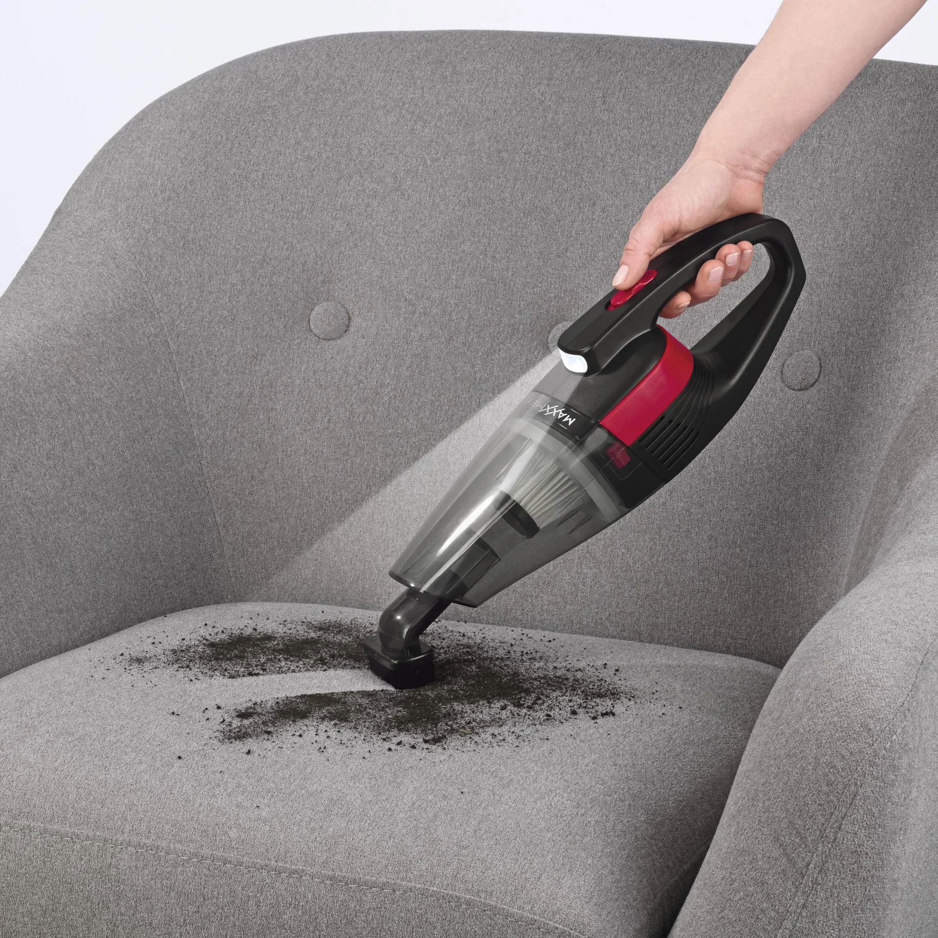 Akku-Handstaubsauger, Nass/ Trocken, Grau/ Rot, 7,4 Volt - 10