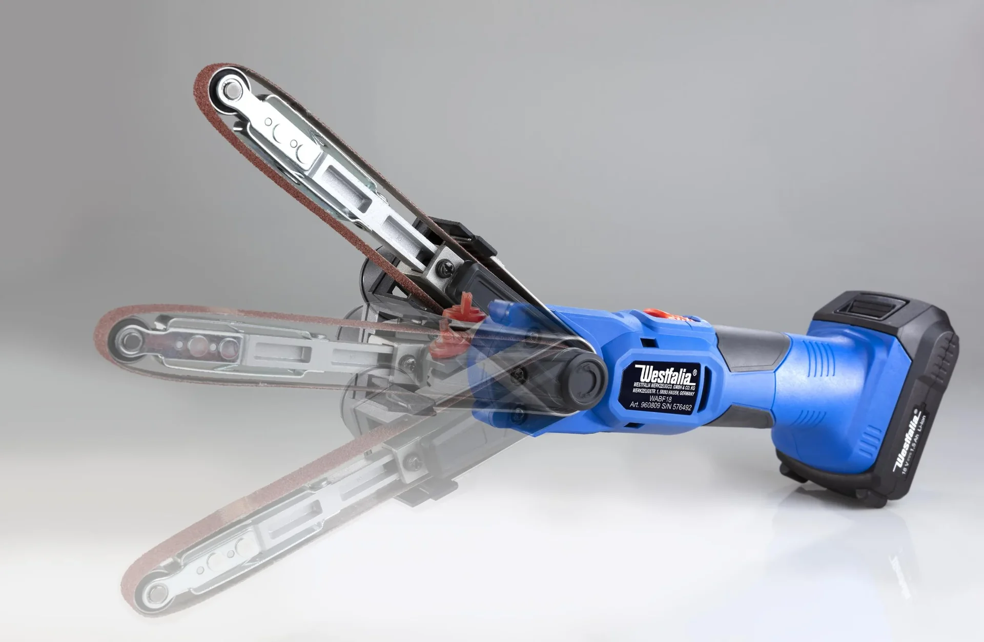 Akku Bandfeile 18V WABF18 - mit Akku und Ladegerät - - 2