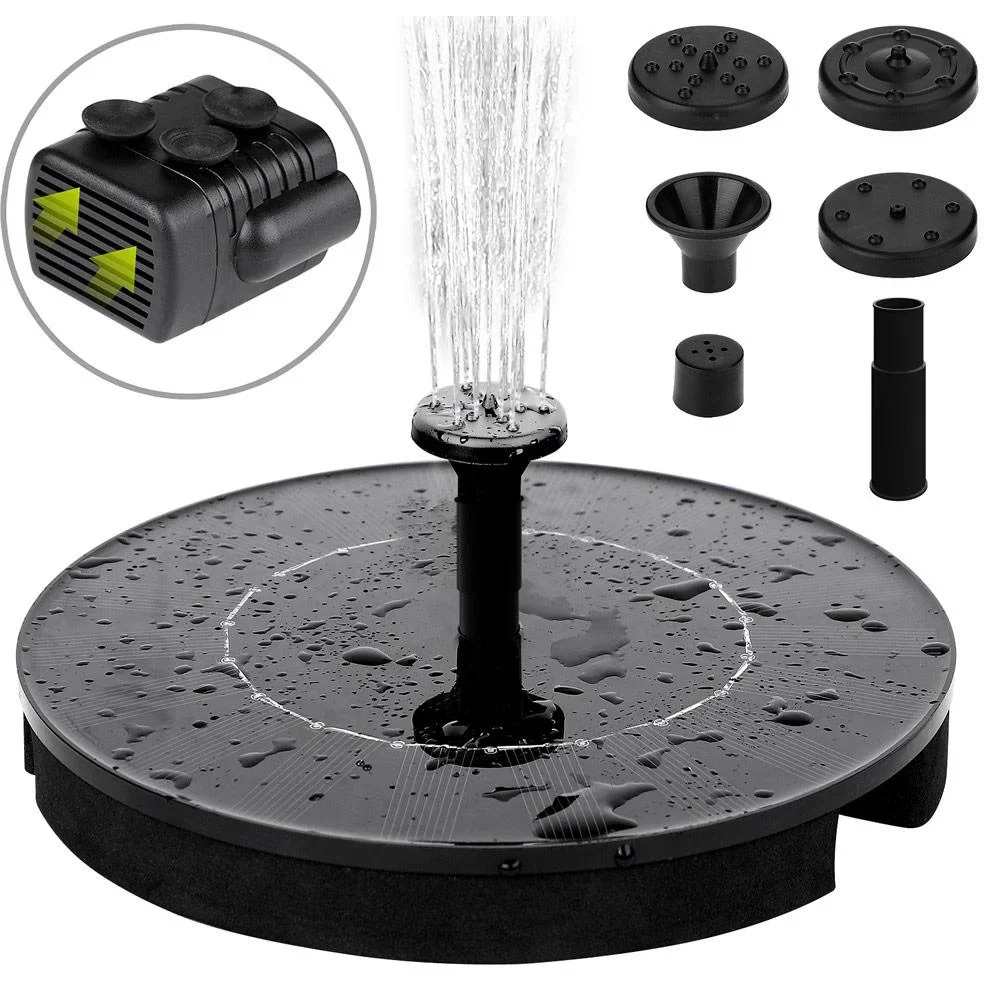 Solarbrunnen auf Solarpanel 150 l/h Teichbrunnen - Solarstrom - 4