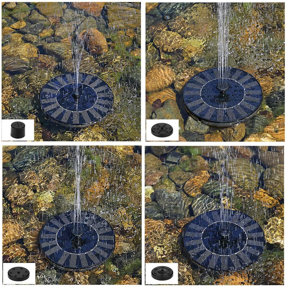 Solarbrunnen auf Solarpanel 150 l/h Teichbrunnen - Solarstrom - 5
