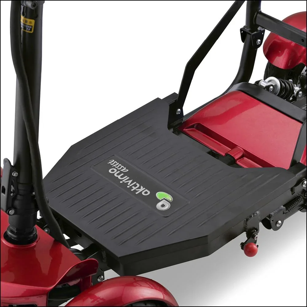 4-Rad E-Mobil Assisi 2.0 6 km/h Safety: 36V/10Ah Li-Ionen mit Gepäck-Tasche/-Korb, Blinker, faltbar, blau - 10