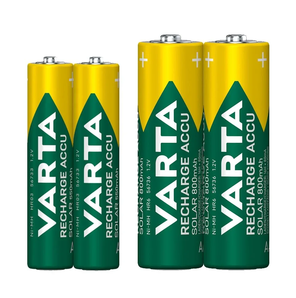 RECHARGE ACCU Solar Mignon (AA) Akku mit 800mAh - 2 Stück - 0