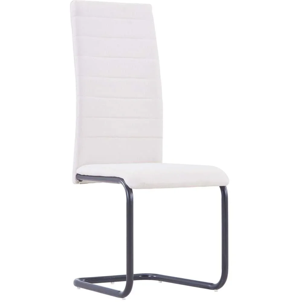 Esszimmerstühle 2tlg. Stoff creme - 4