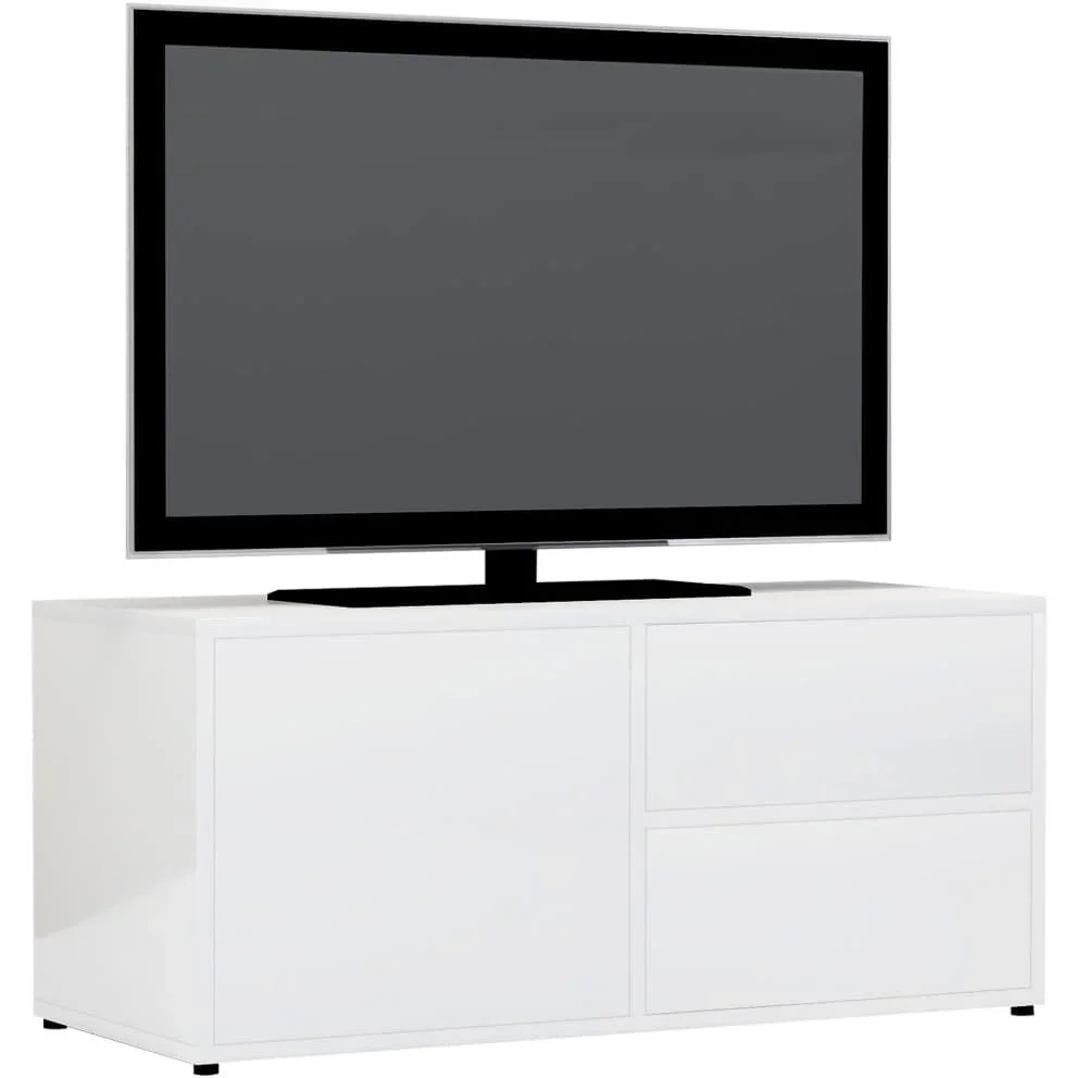TV-Schrank 80x34x36 cm Hochglanz weiß Spanplatte - 2