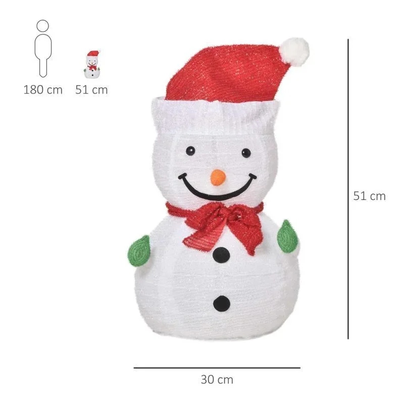 Weihnachten Schneemann Weihnachtsdekoration mit LED-Lichter - 0