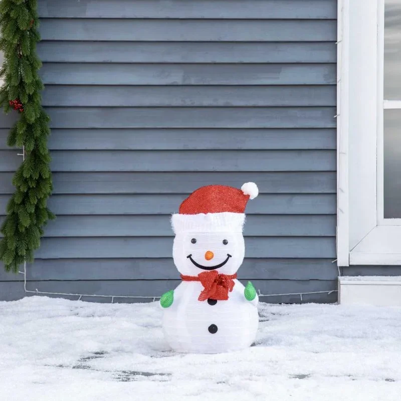 Weihnachten Schneemann Weihnachtsdekoration mit LED-Lichter - 2