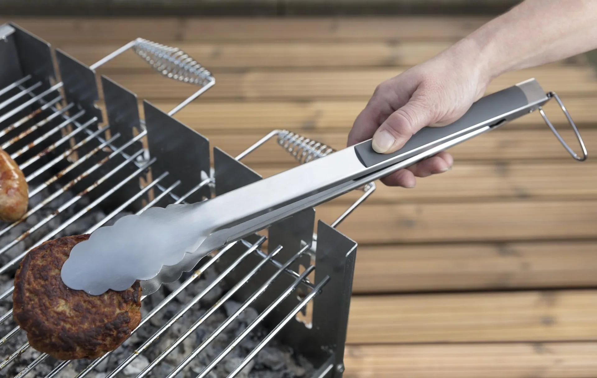 Grillzange, Edelstahl, 46,4cm - 1