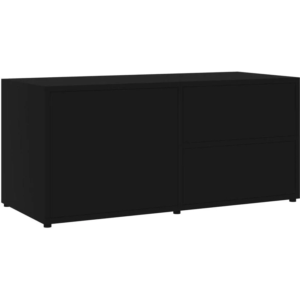 TV-Schrank 80x34x36 cm Spanplatte schwarz - 2