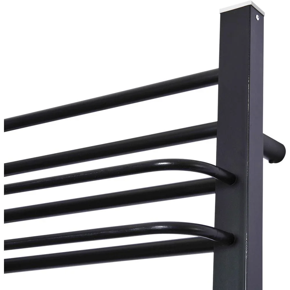 Handtuchheizkörper Wandheizkörper 16 Heizstäbe Schwarz - 4