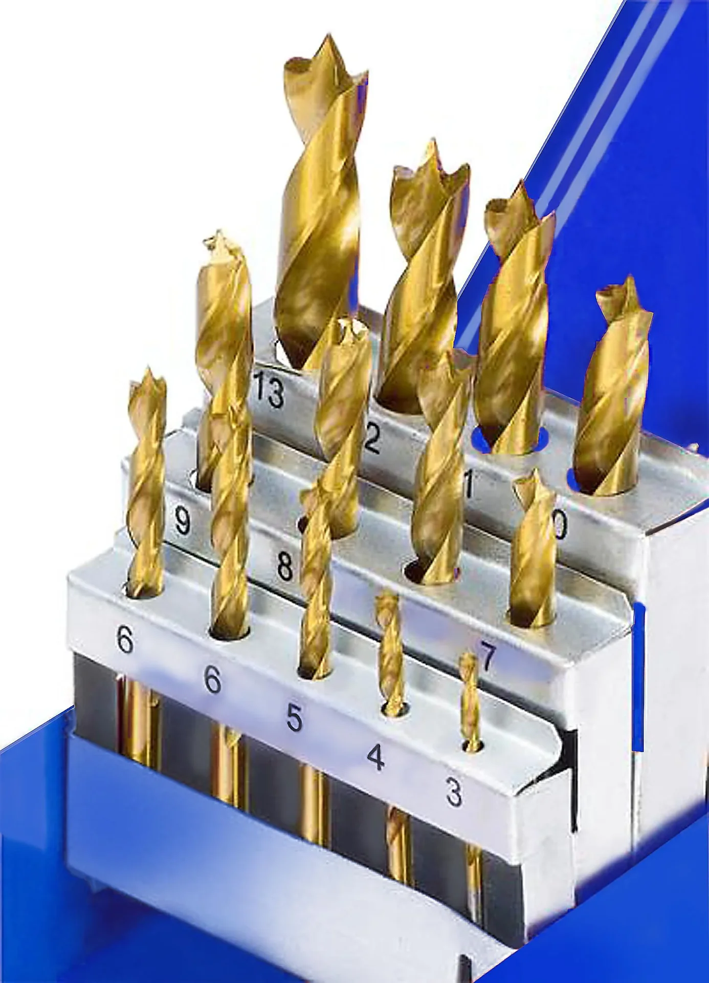 Holzbohrer Satz, titan beschichtet, 13-teilig - 0