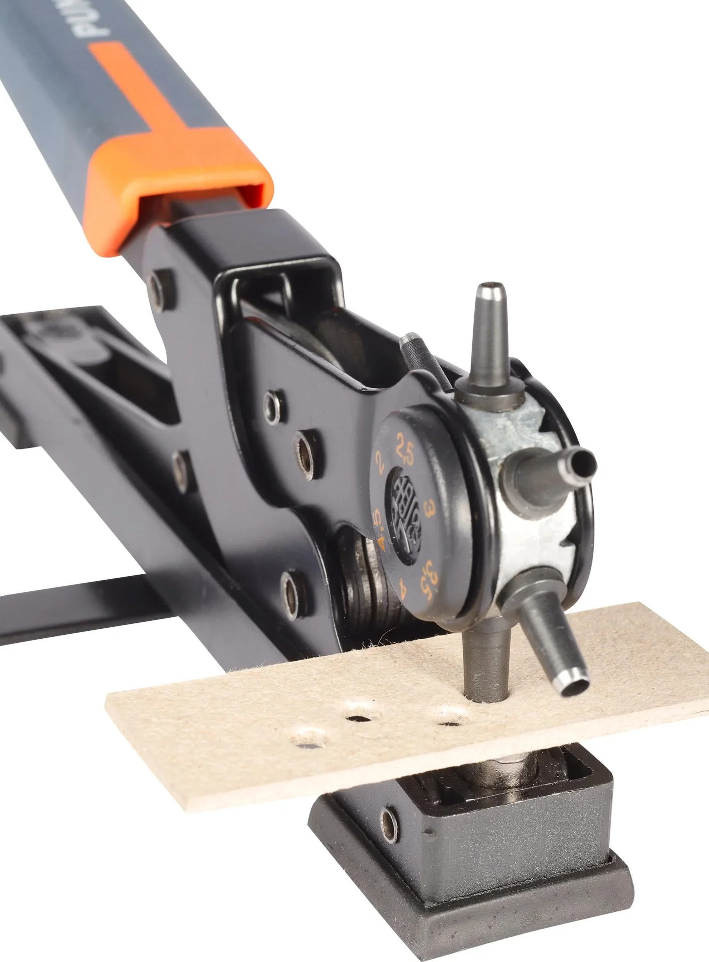 Revolverlochzange Standmodell 250 mm, Lochdurchmesser 2-2,5-3-3,5-4-4,5 mm - 2