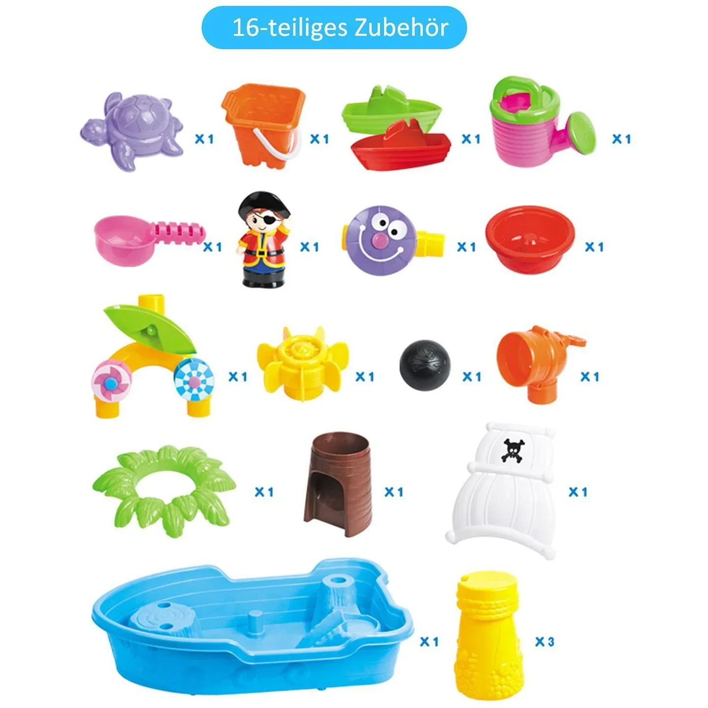 Wasserspieltisch Kinder Spieltisch mit Zubehör - 0