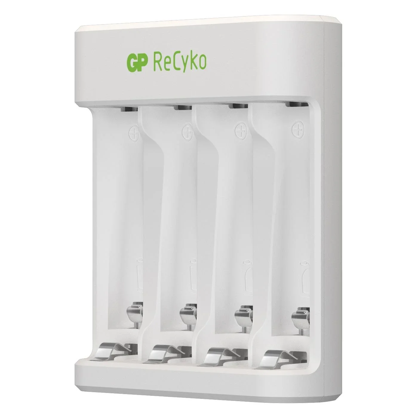 USB Ladegerät für 4 AA / AAA NiMH Akkus inklusive 4 Stück ReCyko Mignon (AA) NiMH Akkus mit 2100 mAh - 3