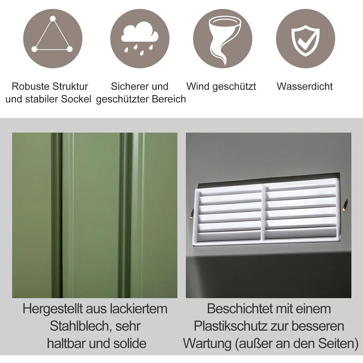 Gartenschuppen grau - 0