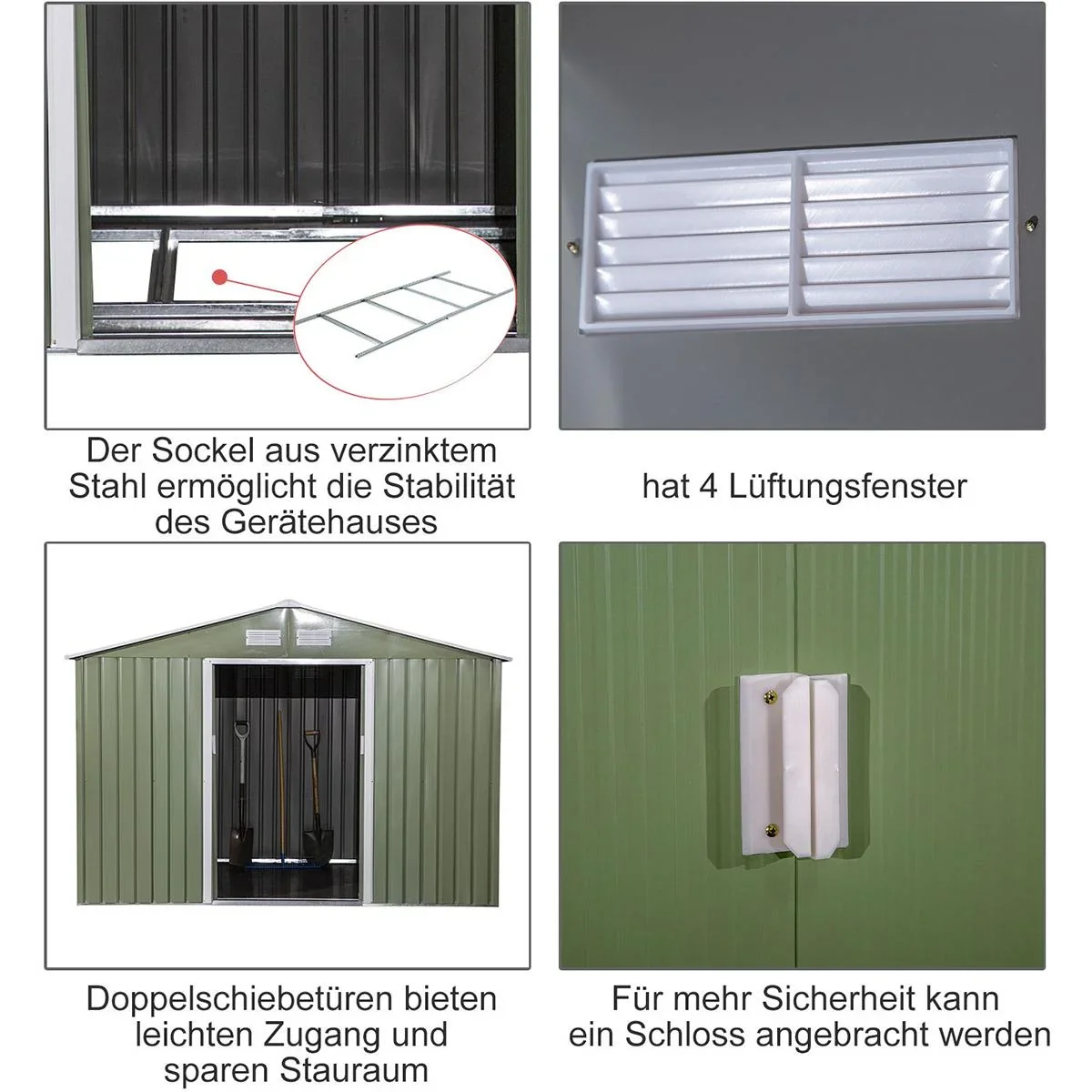 Gartenschuppen grau - 7