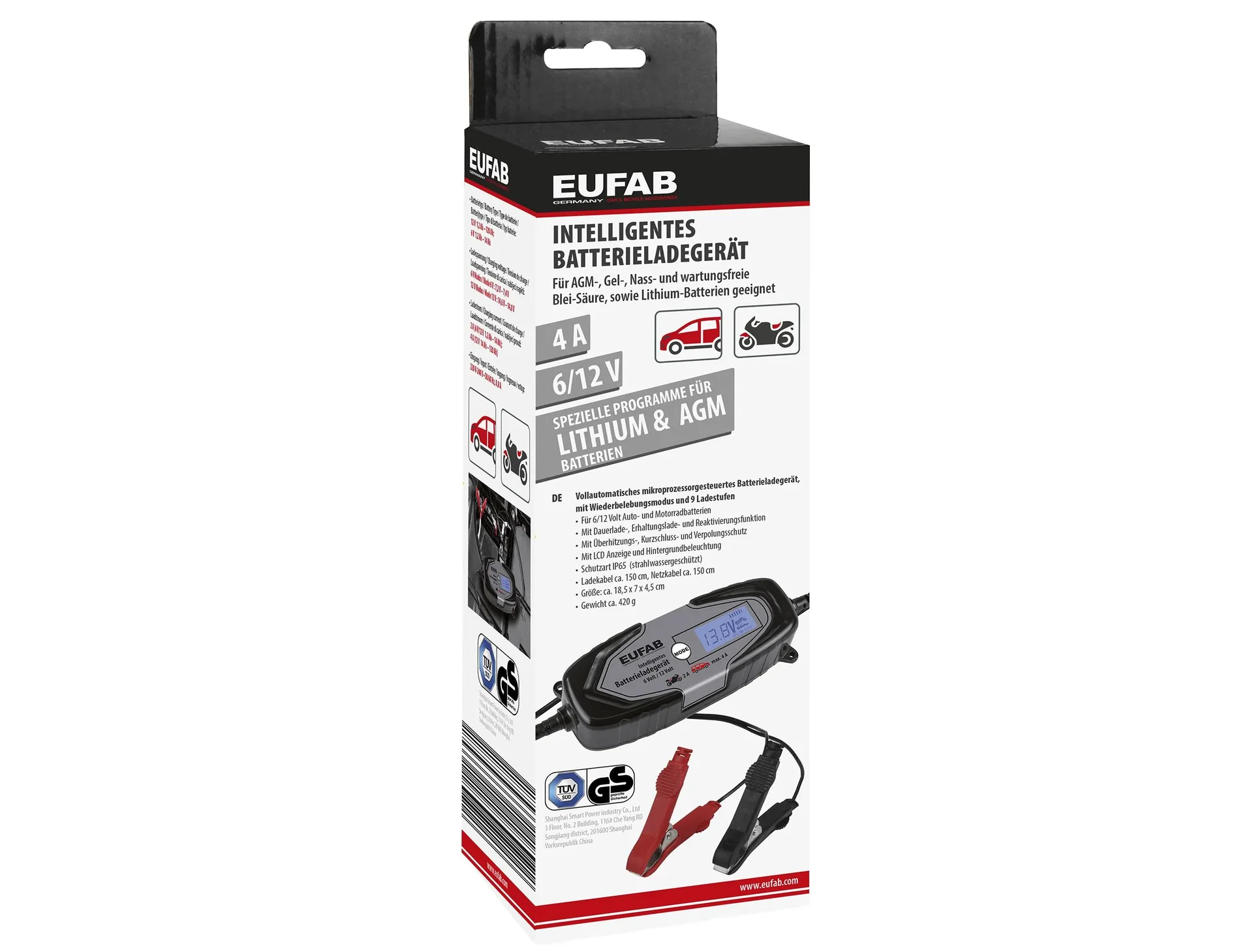 Batterieladegerät - 4 A - 6 / 12 Volt - 1