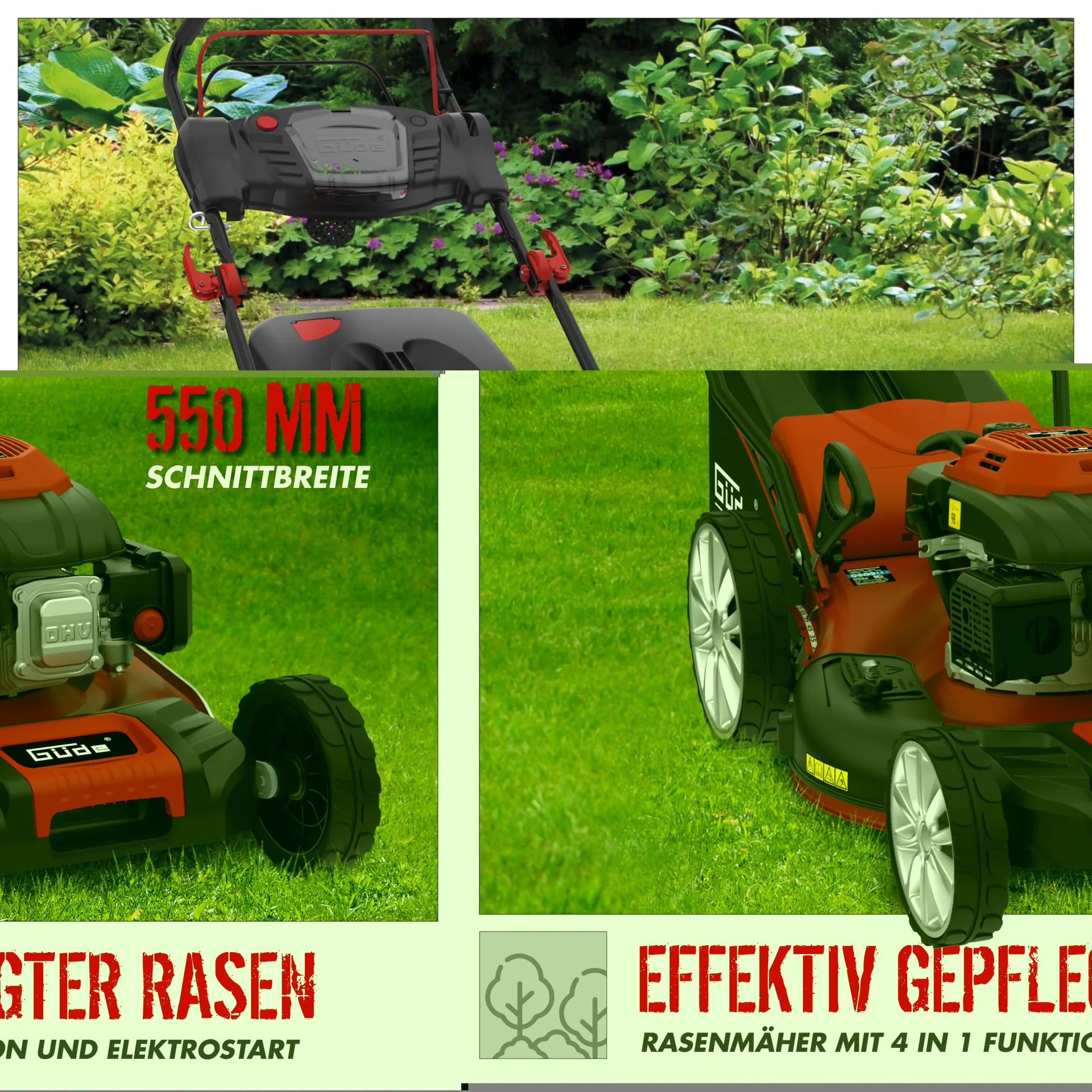 Rasenmäher Big Wheeler 554.1 R LI-ES - 4,8 PS - 55 cm - 2