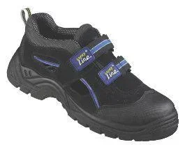 Sicherheits- und Arbeitssandalen S1, Farbe schwarz/blau, Gr. 39 - 0