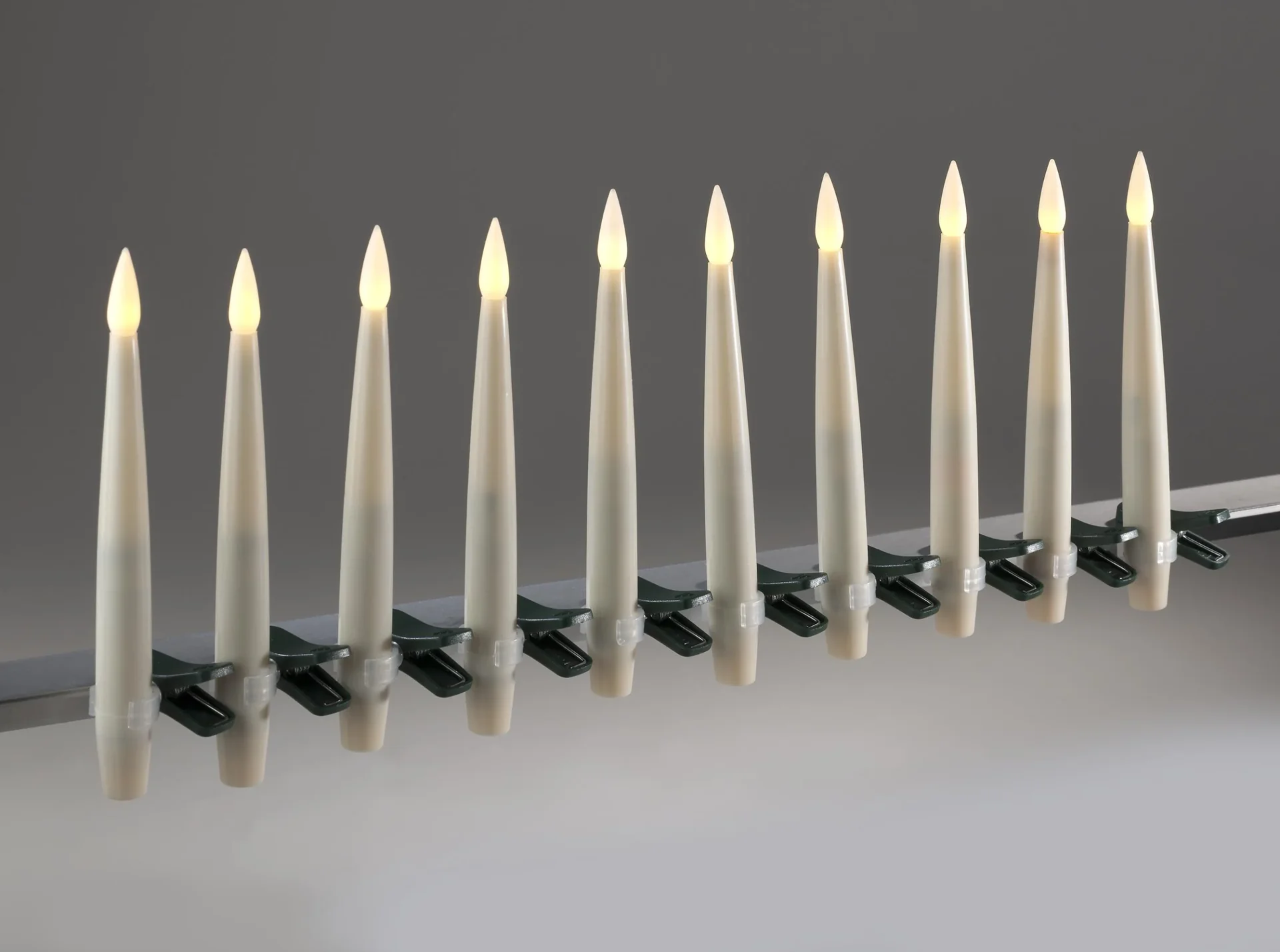 Kabellose Spitzkerzen mit Fernbedienung - 10er Set - 1
