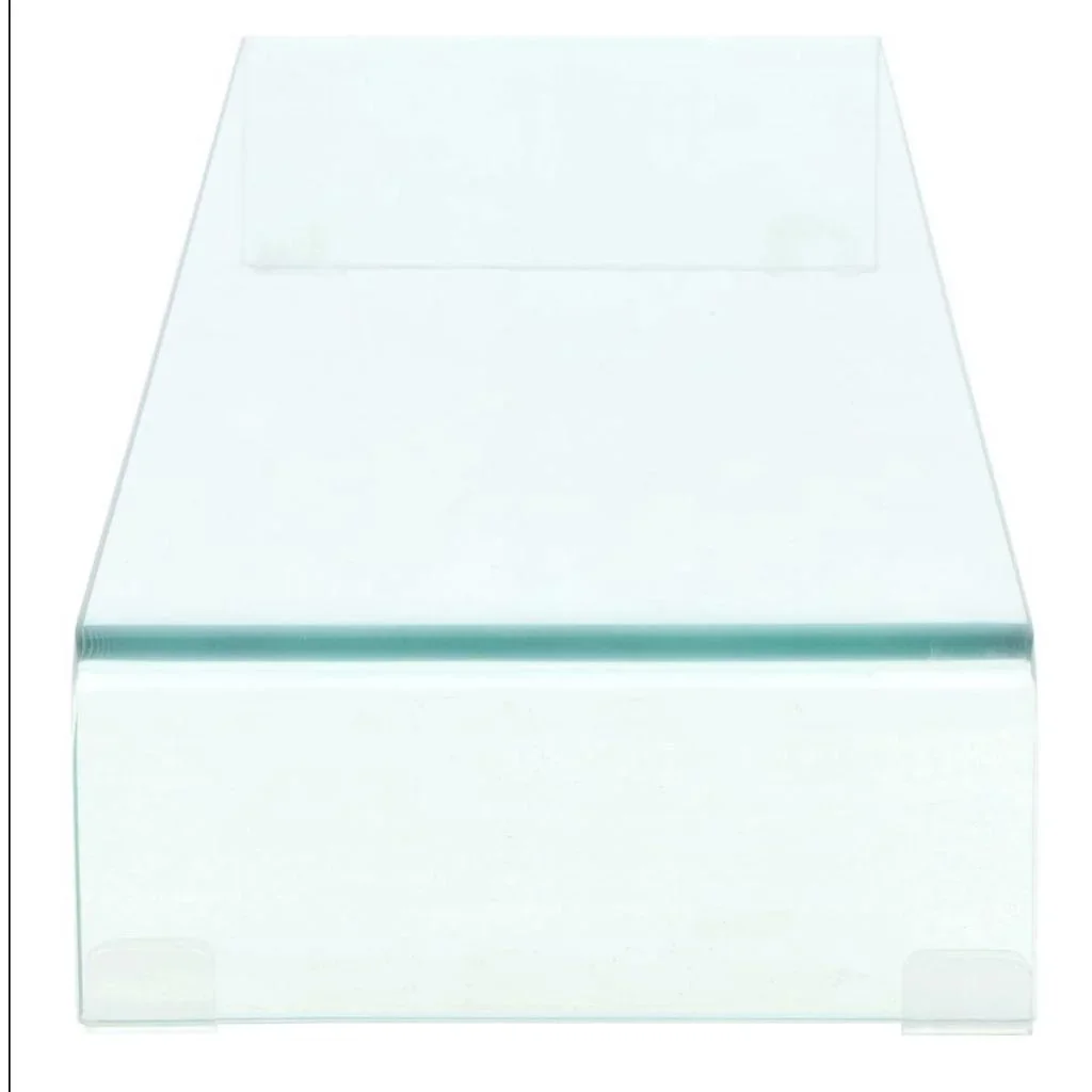 Transparenter TV-Schrank/Monitorständer 110x30x13 cm Glas - 2