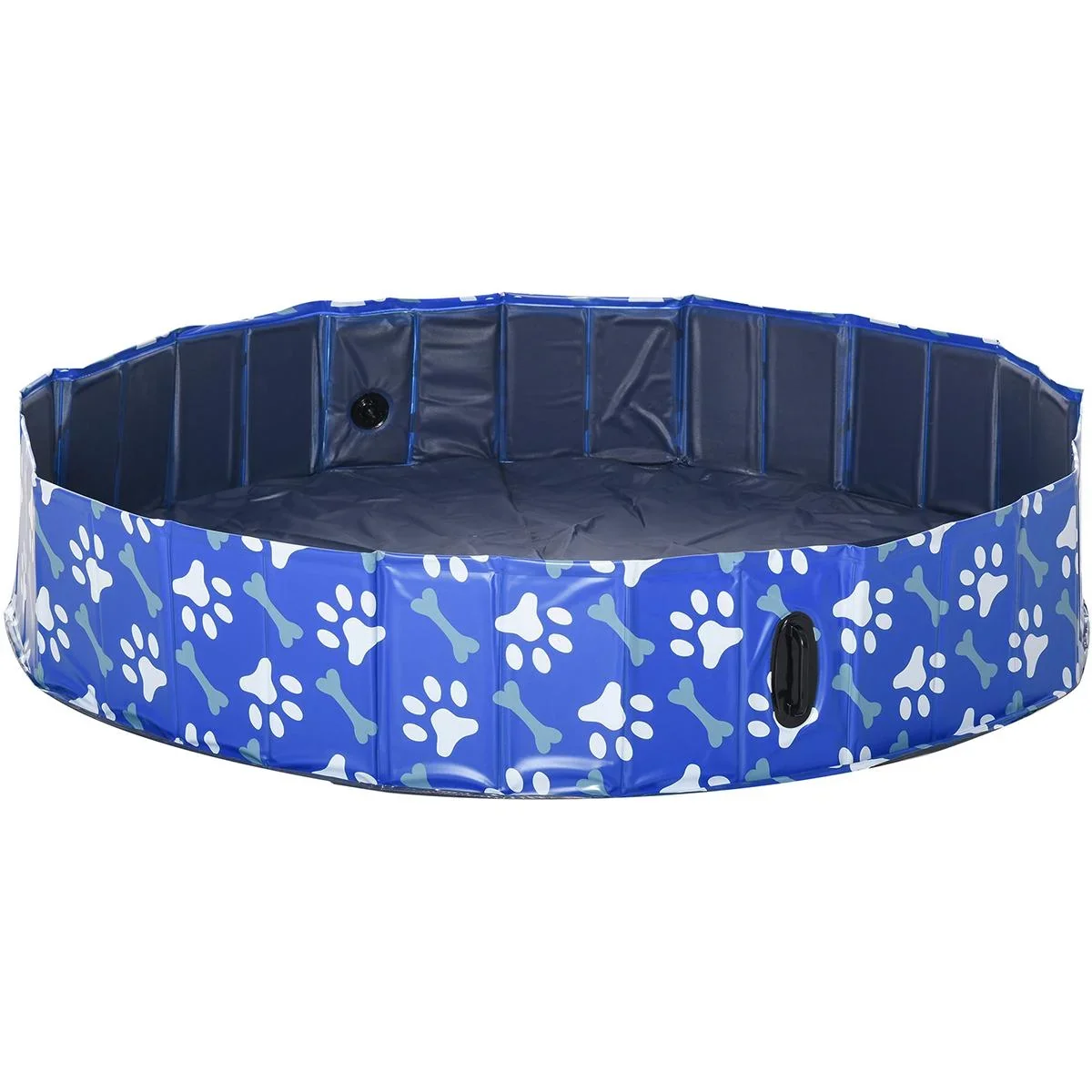 Hundepool mit Wasserablassventil blau - 0