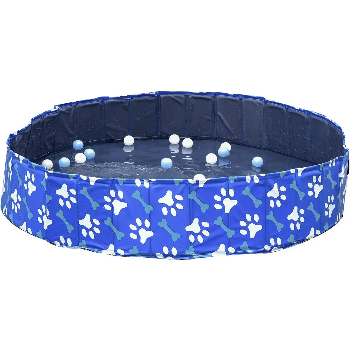 Hundepool mit Wasserablassventil blau - 1