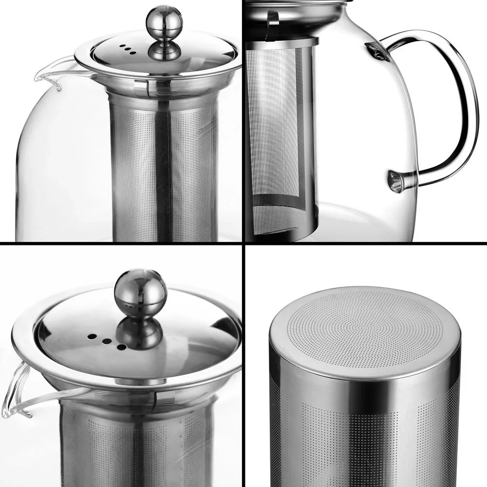 Teekanne Glas inkl. Sieb 1,5L - 2