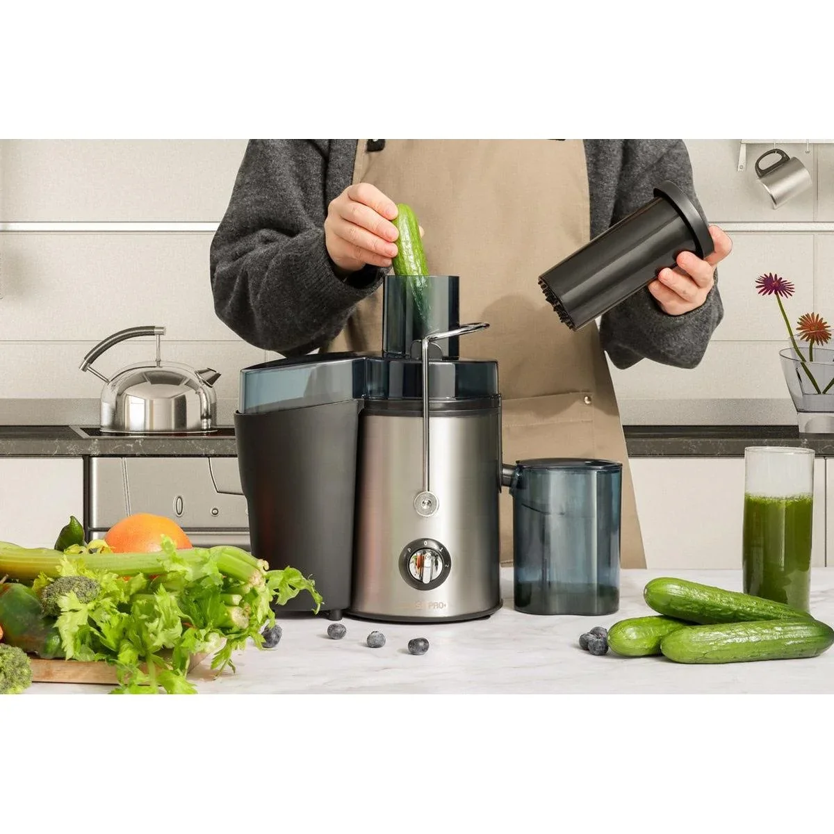 Entsafter - 450W - Edelstahl - 1