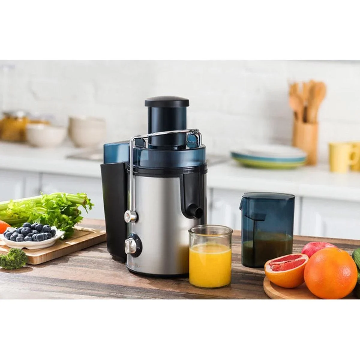 Entsafter - 450W - Edelstahl - 4