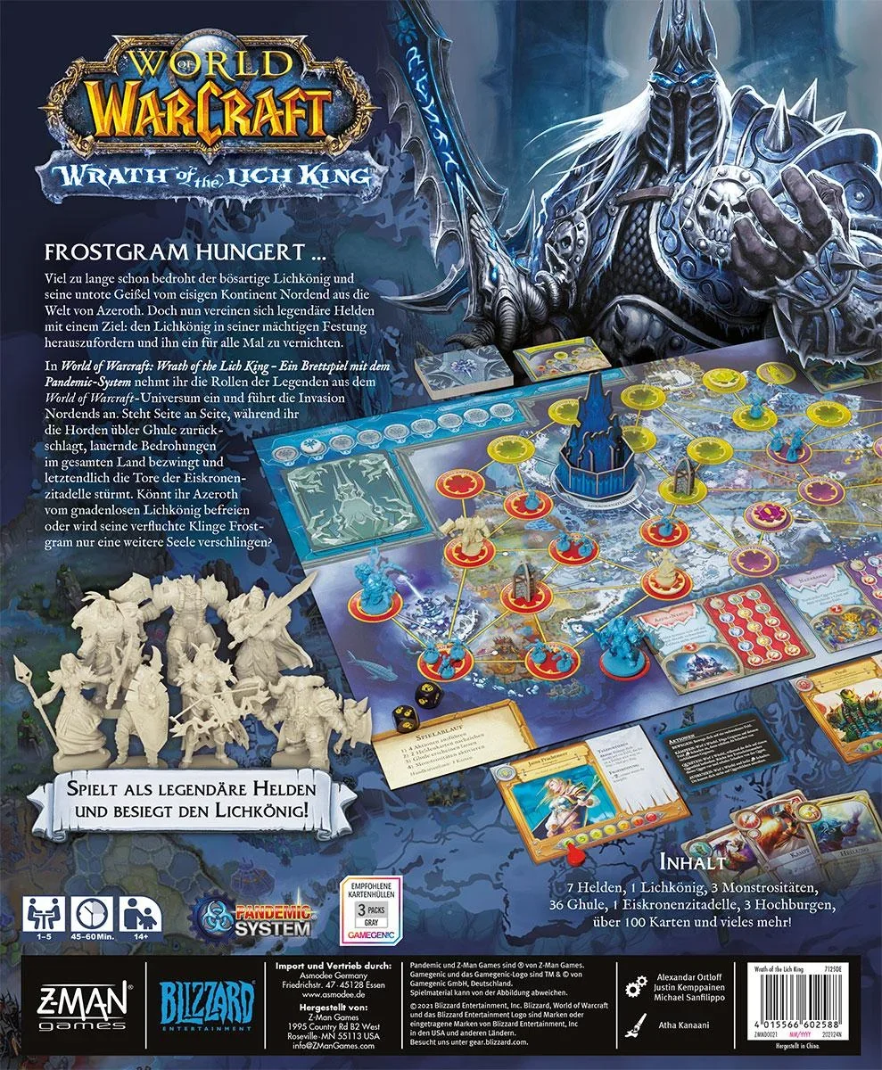 Gesellschaftsspiel World of Warcraft Wrath of the Lich King (Ein Brettspiel mit dem Pandemic-System) - 0